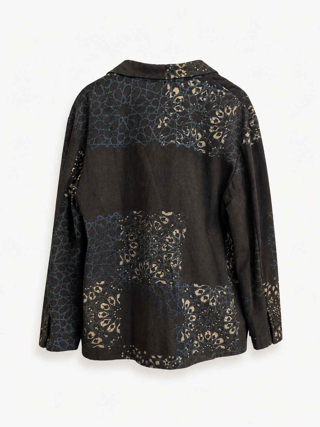 Denim Block Print Blazer - image 2