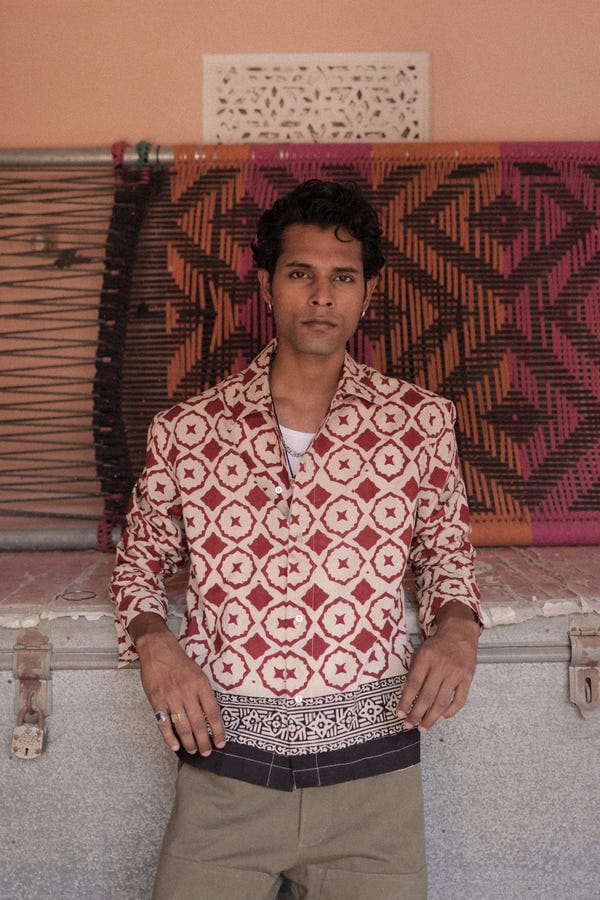 Aakartaro — Begar Hand-Blocked Summer Shirt