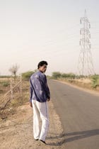 Blue Hand-Blocked Jaipur Shirt view 3