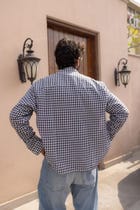 Black and White Check Shirt view 5