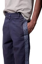 Blue Embroidered Pants view 6