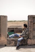 Black Sanganer Hand-Blocked Shirt view 3