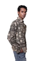 Black Sanganer Hand-Blocked Shirt view 5