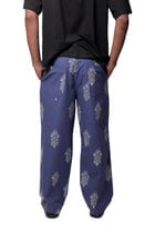 Blue Hand-Blocked Summer Pants view 5