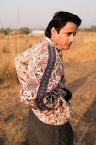 Bagru Jaal Handcrafted Track Jacket view 1
