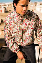 Bagru Jaal Handcrafted Track Jacket view 3