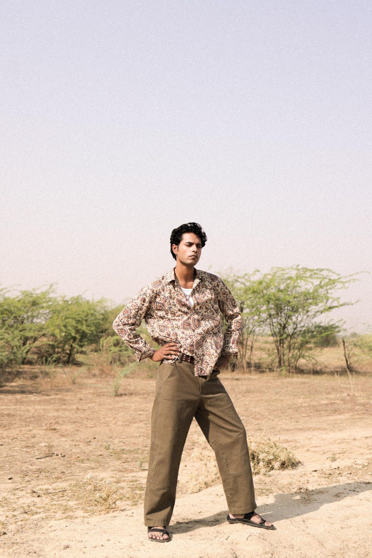 Bagru Hand-Blocked Jaal Summer Shirt - image 2