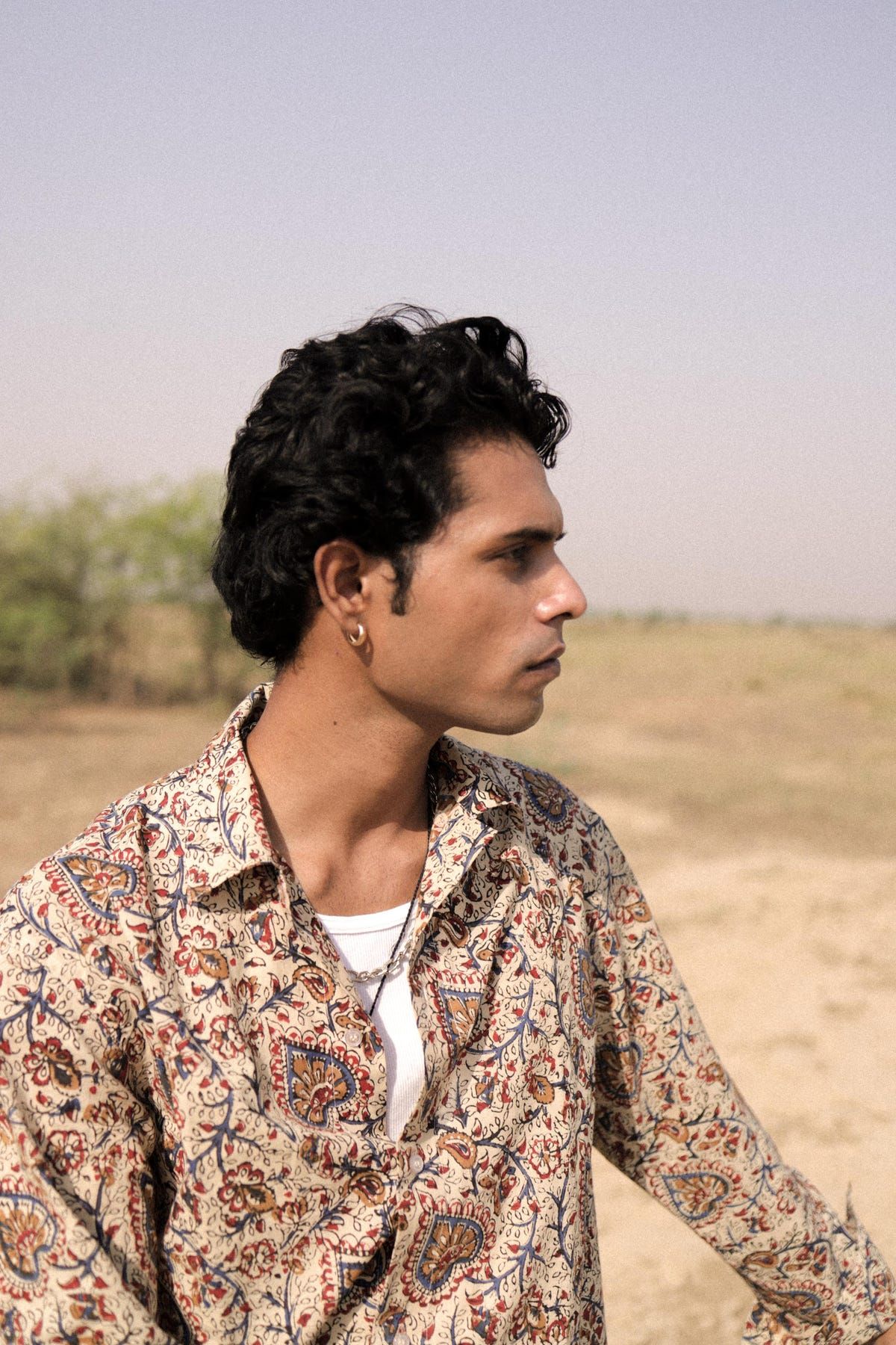 Bagru Hand-Blocked Jaal Summer Shirt - image 3