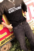 "CULTURE" Black Full Sleeve Teeshirt view 4