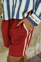 Blue & Cream Hand-Blocked Dobby Shirt view 2