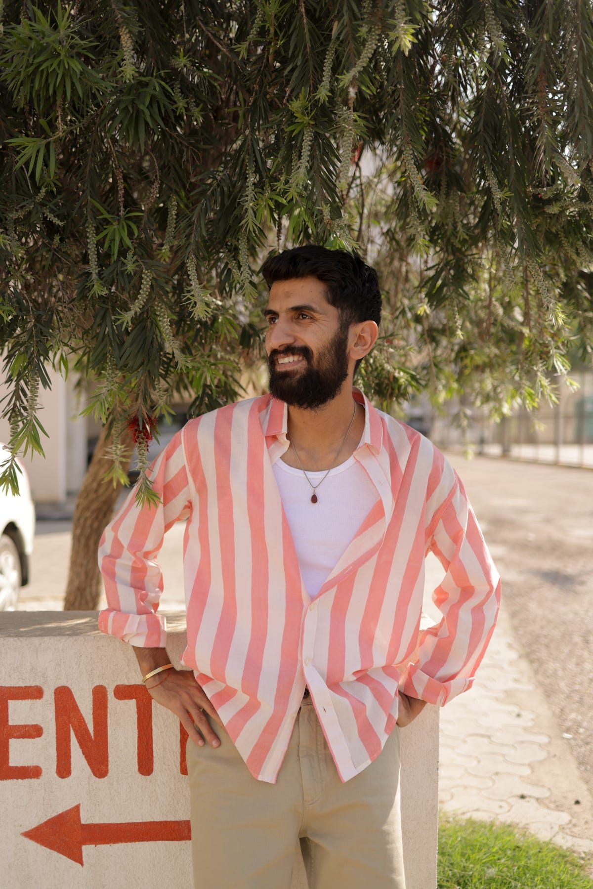 Pink Stripe Summer Shirt - image 1