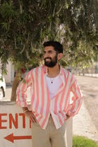 Pink Stripe Summer Shirt view 1
