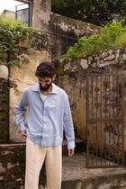 Soft Blue Dobby Resort Shirt view 1