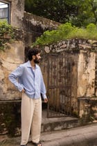 Soft Blue Dobby Resort Shirt view 3