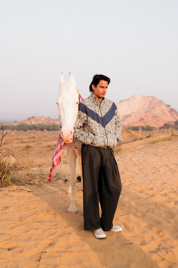Aakartaro — Bagru Panel Handcrafted Track Jacket