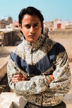 Bagru Panel Handcrafted Track Jacket view 2