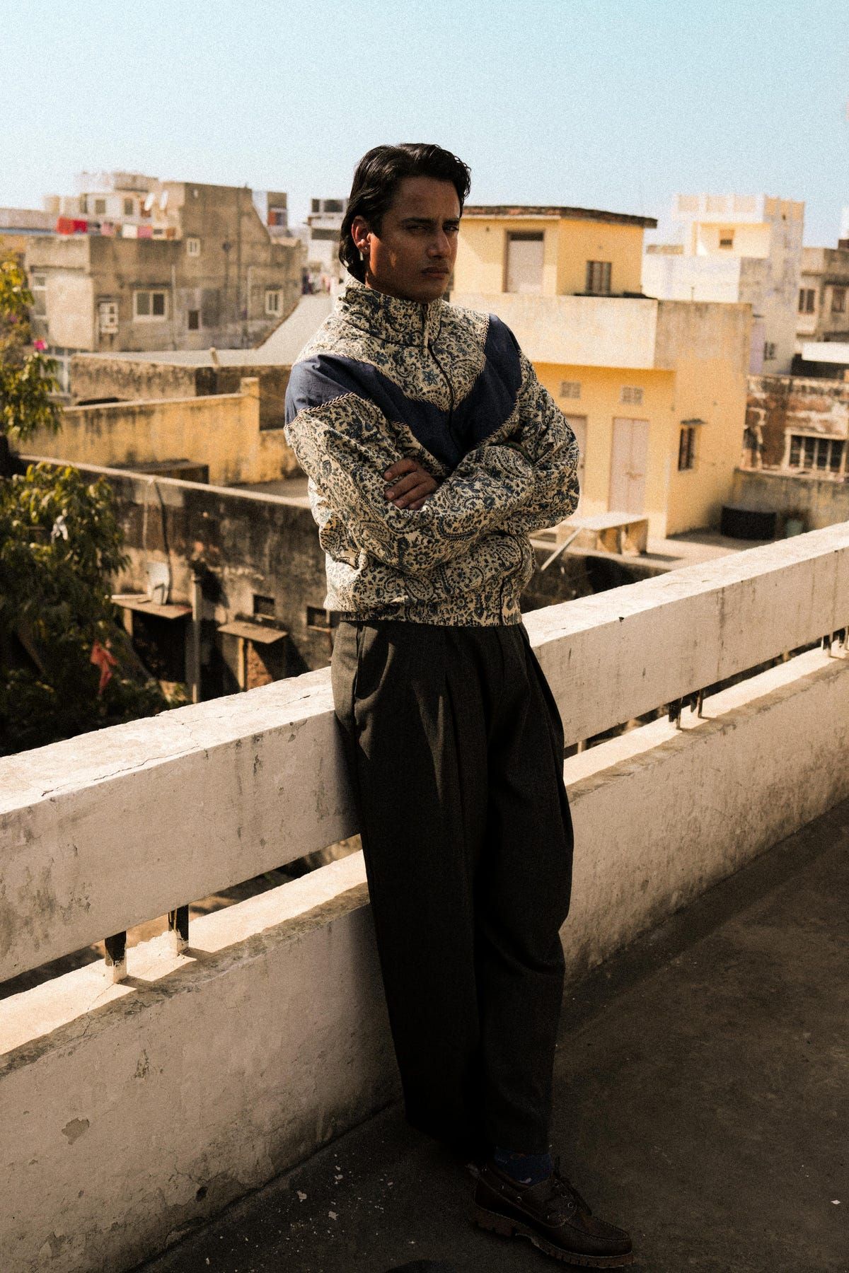 Bagru Panel Handcrafted Track Jacket - image 5