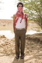Olive Embroidered Pants view 1