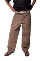 Olive Embroidered Pants view 4