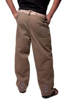 Olive Embroidered Pants view 5