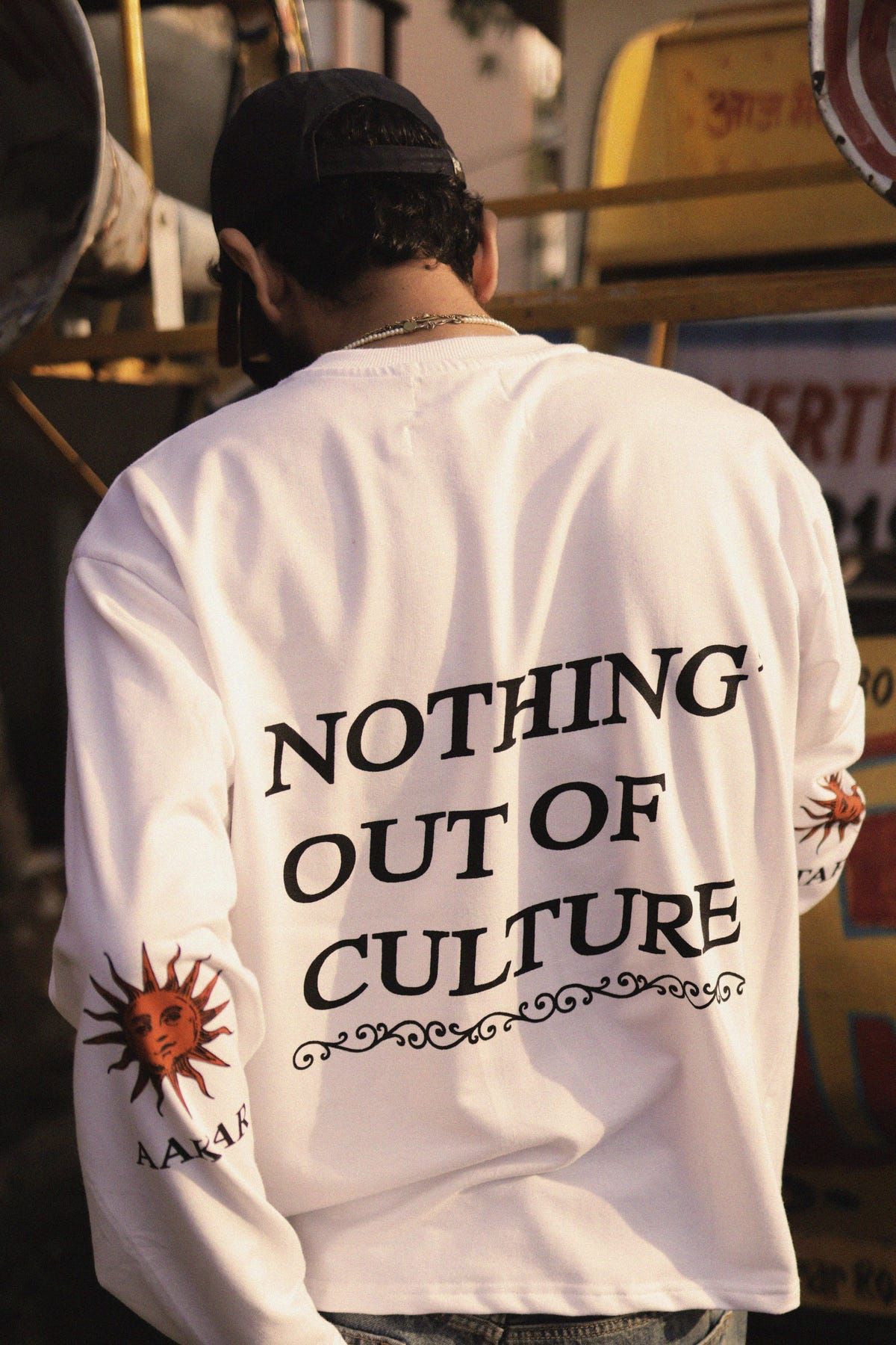 "CULTURE" White Full Sleeve Teeshirt - image 1