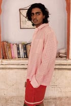 Summer Pink Dobby Shirt view 3