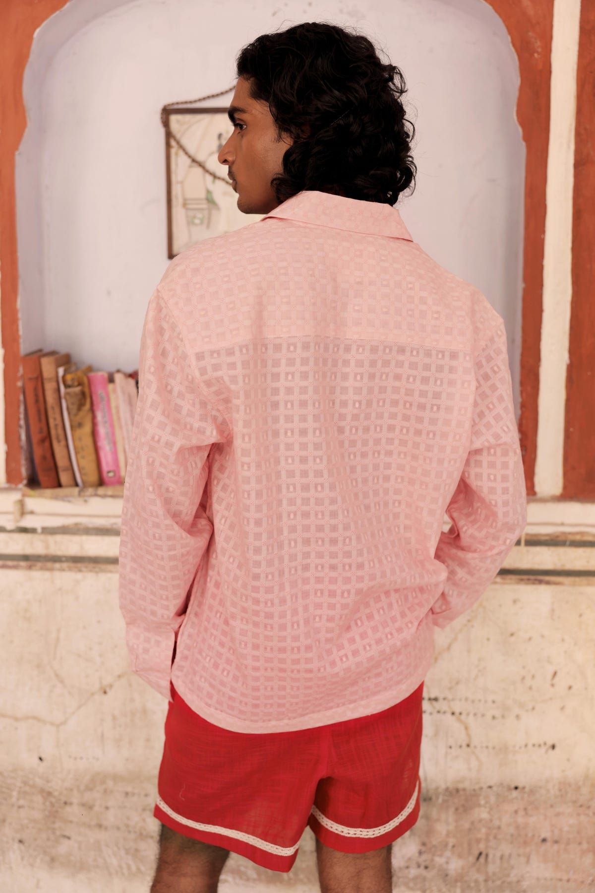 Summer Pink Dobby Shirt - image 4