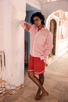 Summer Pink Dobby Shirt view 5