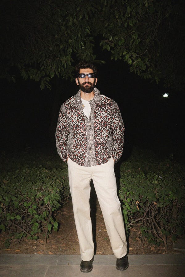 Aakartaro — Syahi Begar Block Printed Shacket