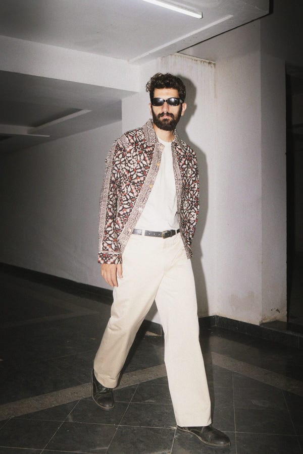 Aakartaro — Syahi Begar Block Printed Shacket