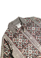 Syahi Begar Block Printed Shacket view 4