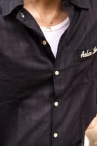 Black Dobby Resort Shirt view 3