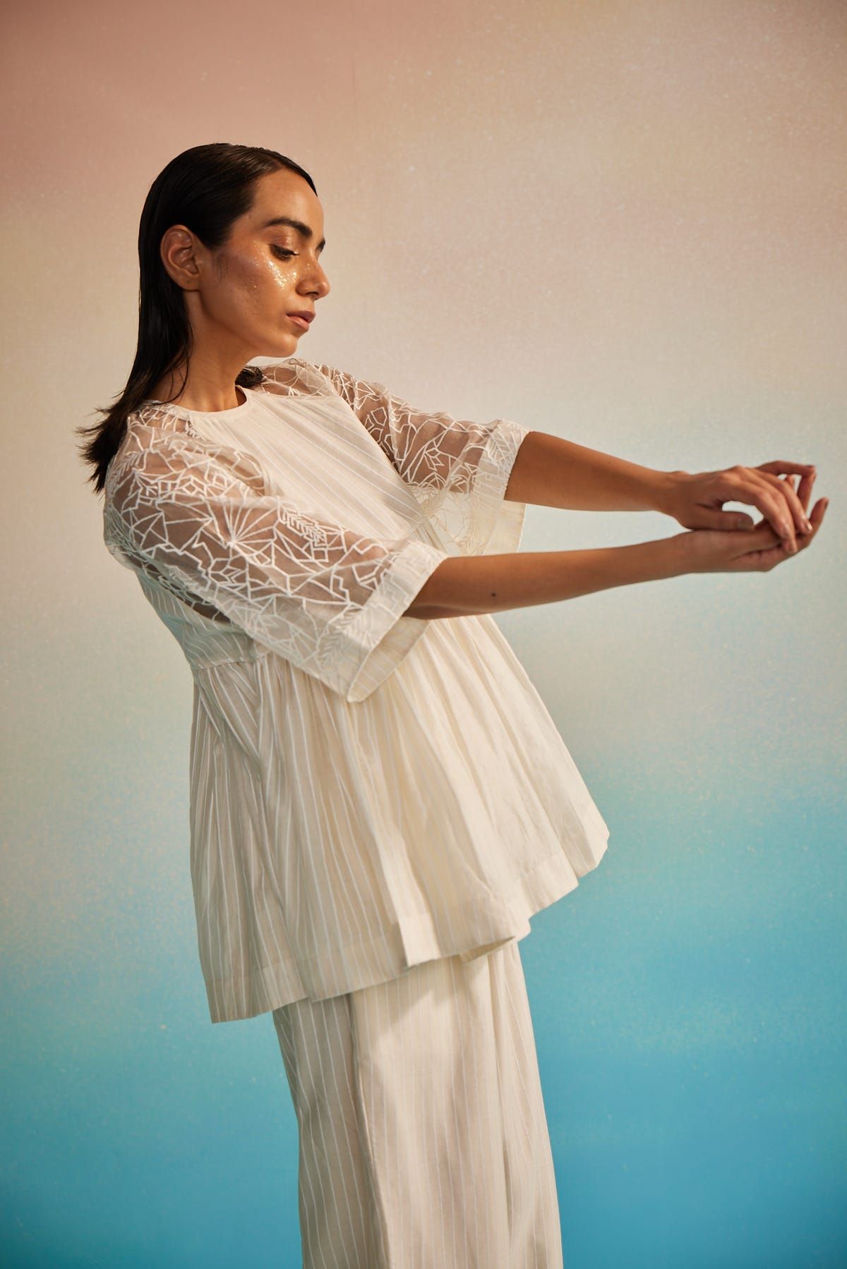 Ami Jaal Raglan Top Set - image 1