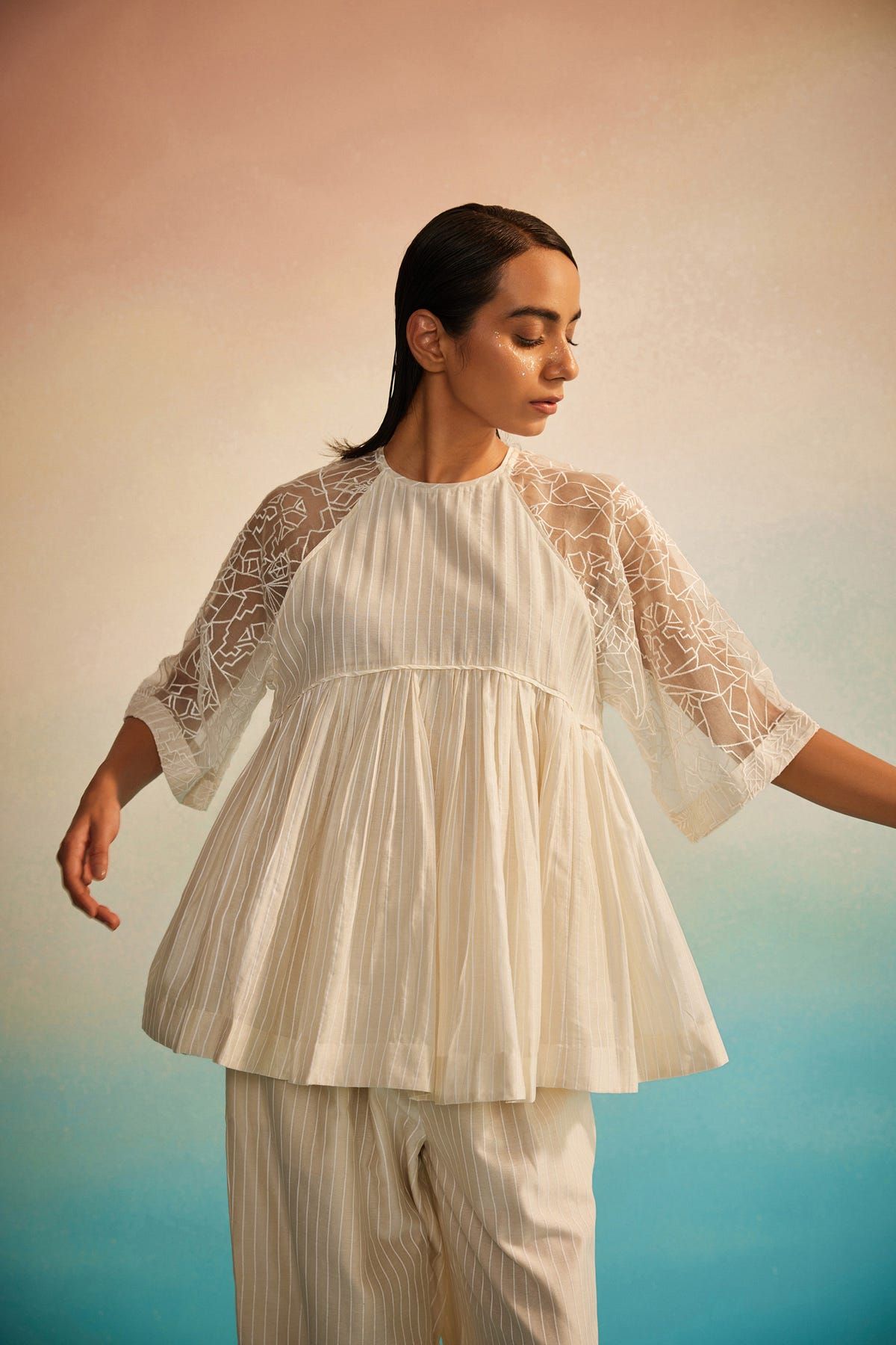 Ami Jaal Raglan Top Set - image 3