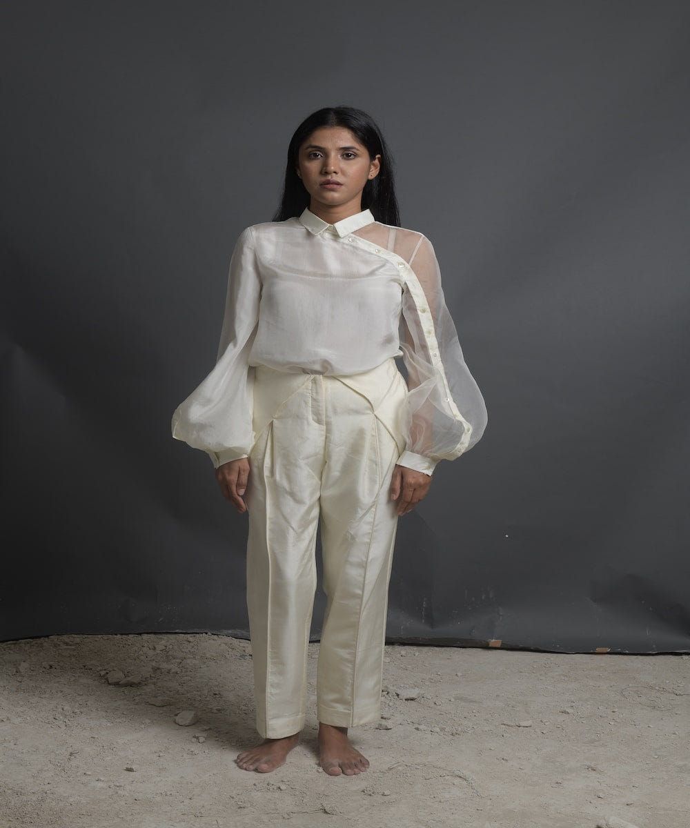 Happy Overlap Pleated Pants - image 1