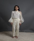 Happy Overlap Pleated Pants view 1