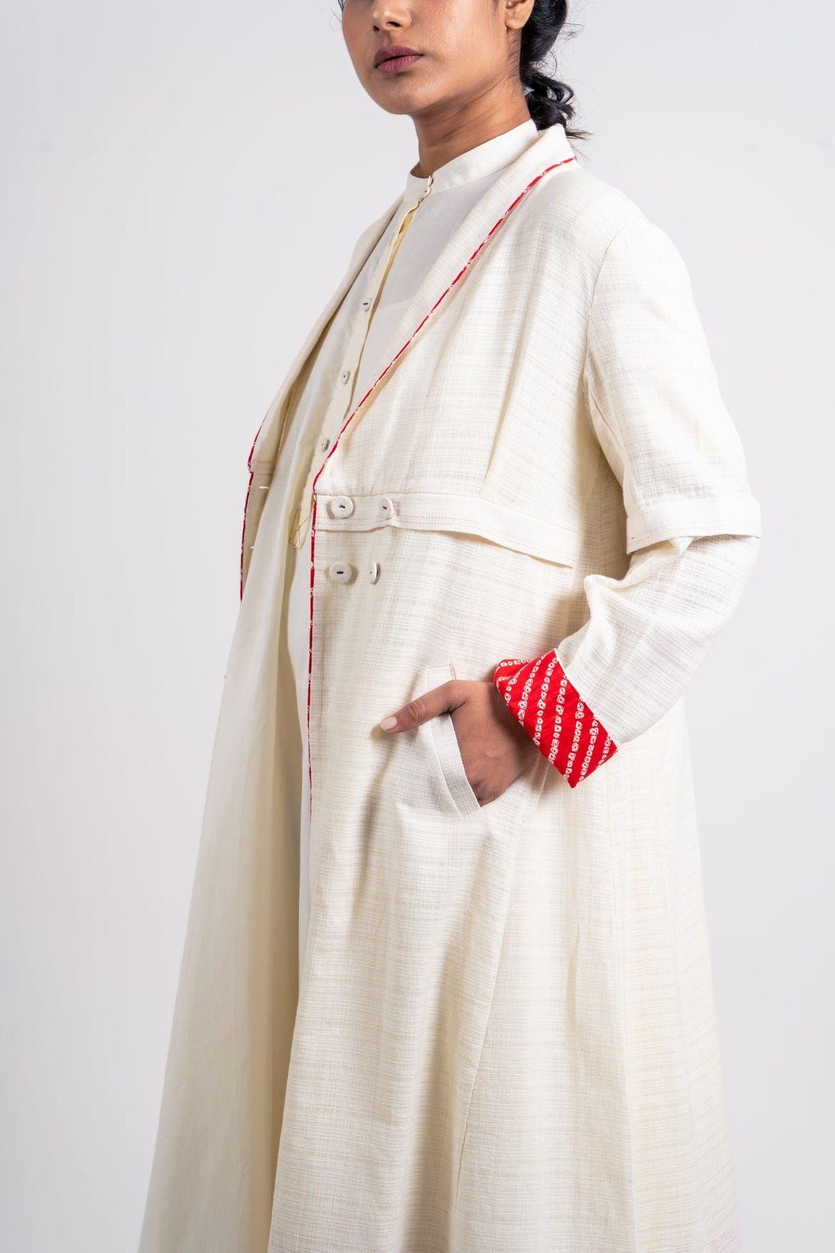 Overlap Textured Jacket - image 5