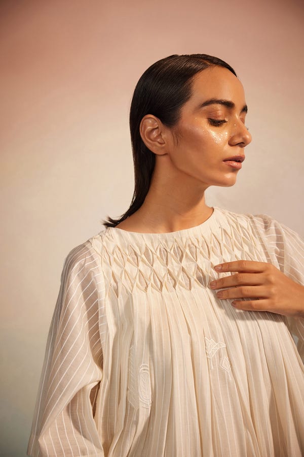 Ahmev — Musubi Smocking Dress