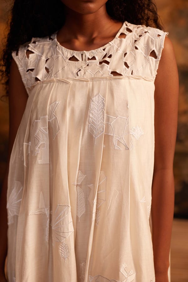 Ahmev — Kujaku Knife Pleat Dress