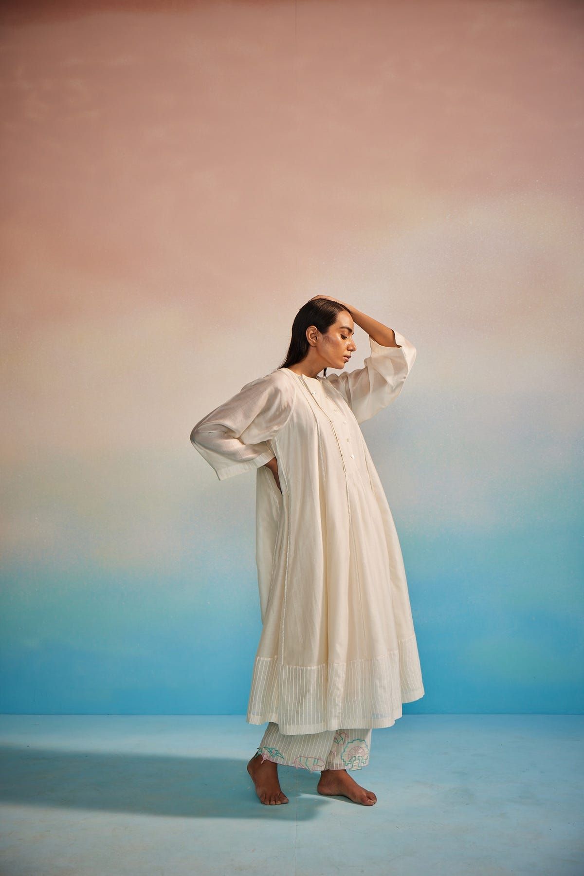 Midori Panelled Kurta Set - image 1