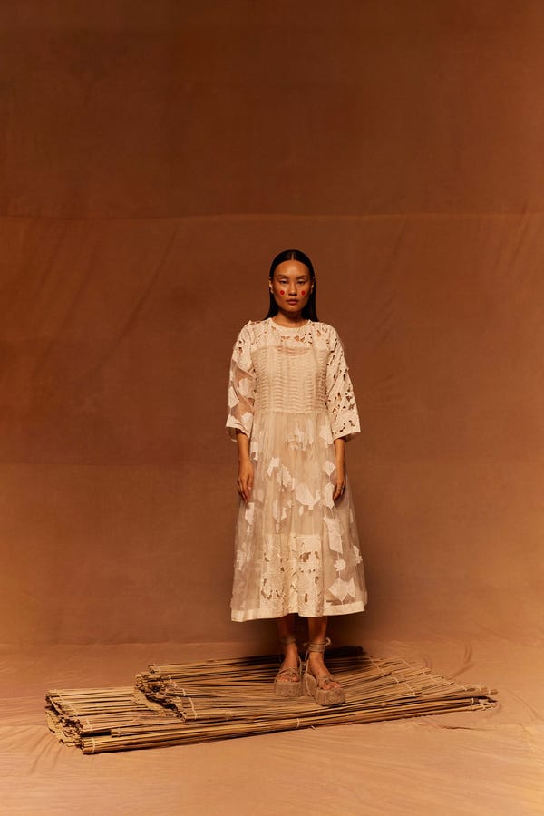 Ahmev — Yamada Patchwork Dress + Slip