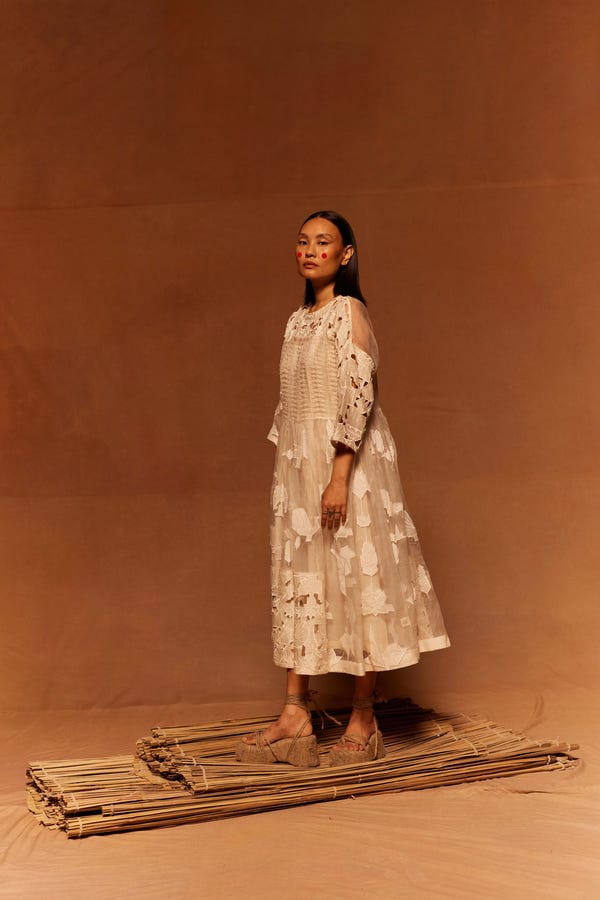 Ahmev — Yamada Patchwork Dress + Slip