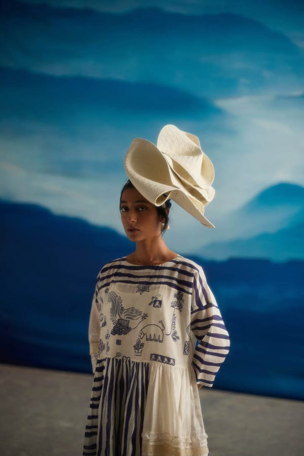 Ahmev — Delphine Patchwork Dress