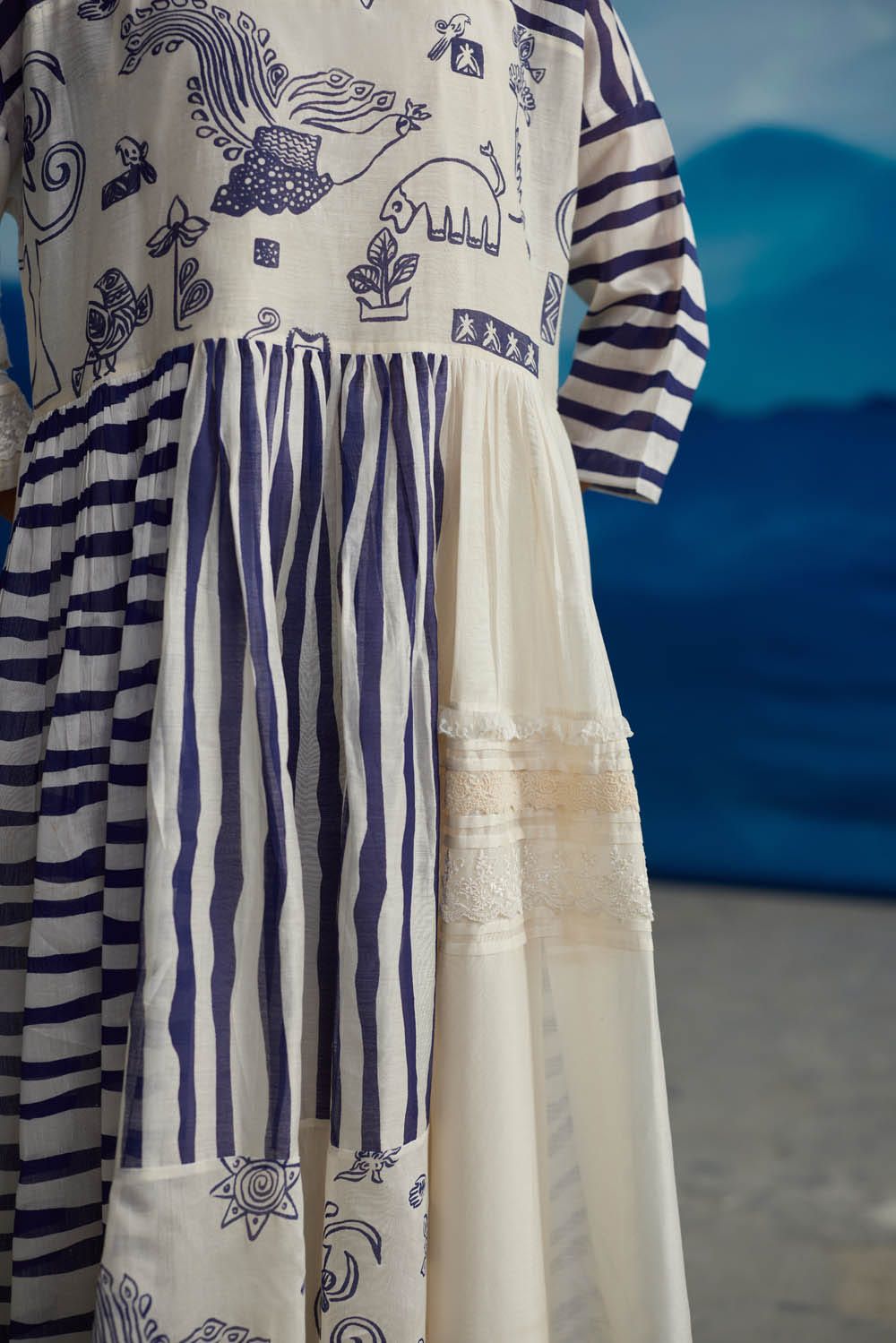 Delphine Patchwork Dress - image 3