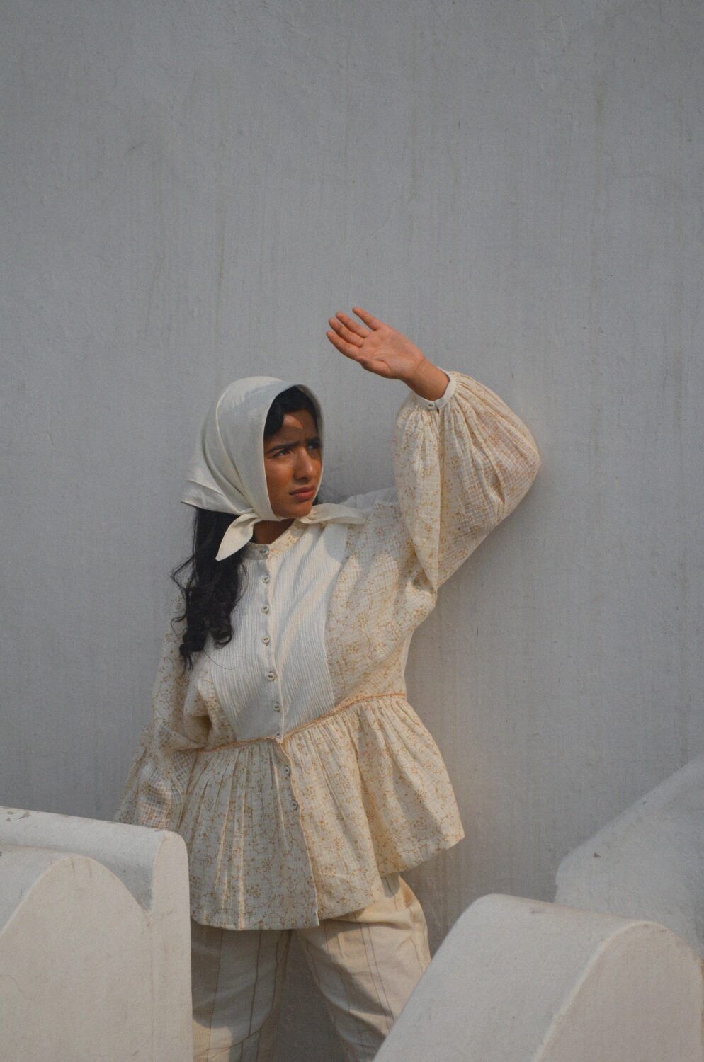Box Pleat Sleeve Shirt - image 1