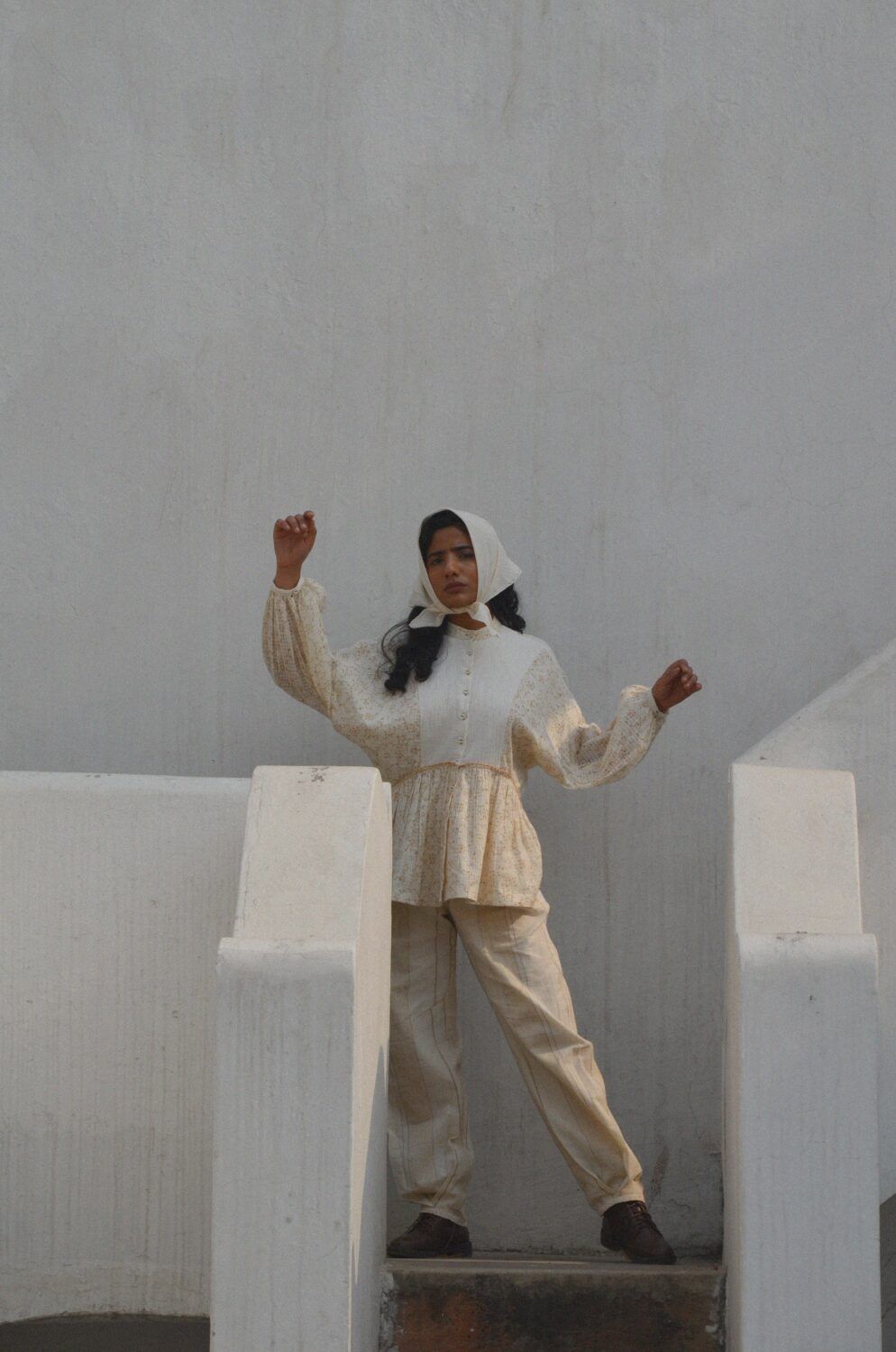 Box Pleat Sleeve Shirt - image 2