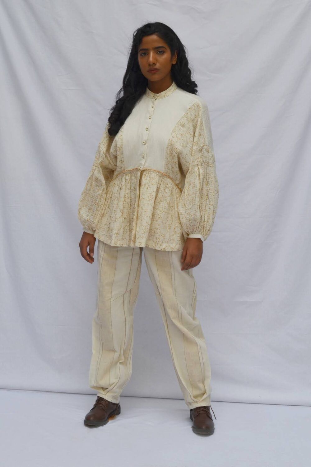 Box Pleat Sleeve Shirt - image 6