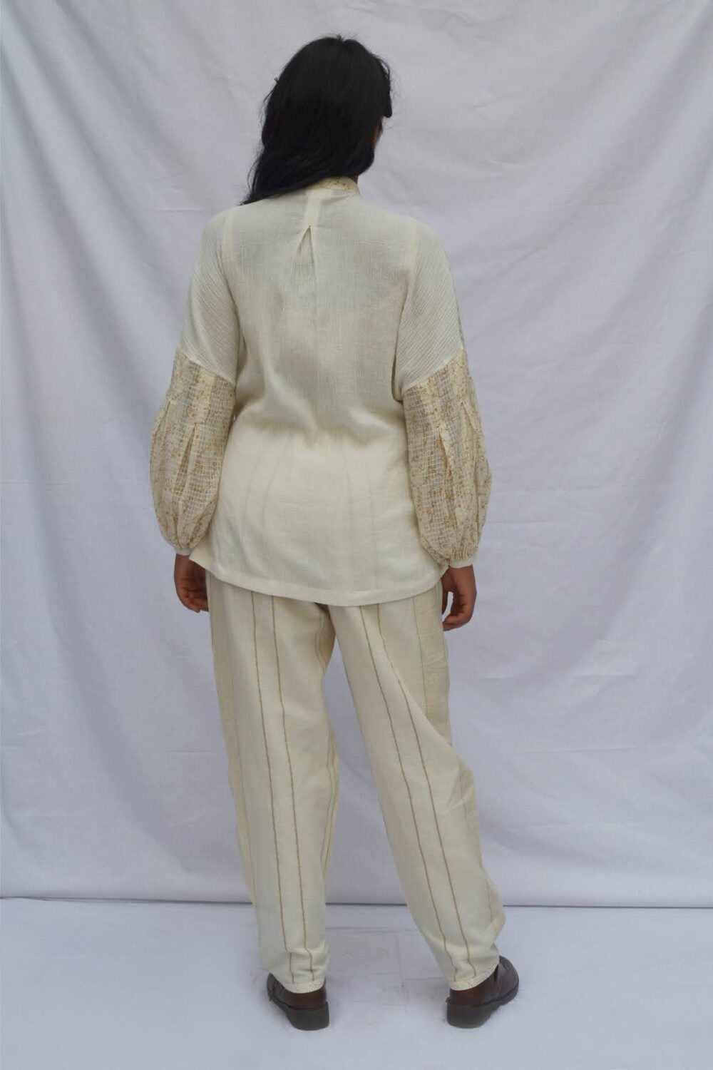 Box Pleat Sleeve Shirt - image 7