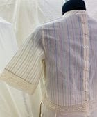 Rainbow Stripes Back Buttoned Top view 2