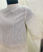  Rainbow Stripes Back Buttoned Top view 4